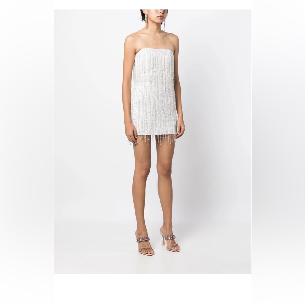 Retrofete
Heather sequined strapless minidress